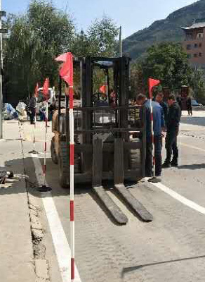 叉車真機(jī)練習(xí)